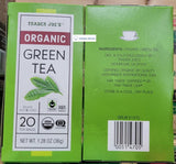 Trader Joe's Organic Green Tea 1.28oz 36g (Two Boxes)