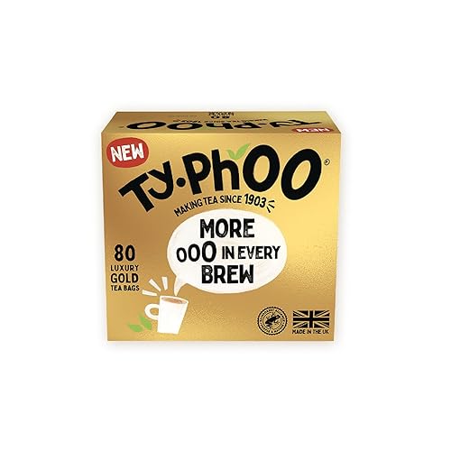 Typhoo Gold (More In Every Brew) 80 Luxury Tea Bags (Pack of 6)