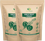 Amla Powder 2 lb(32 Ounces) Processed from Organically Grown Non-GMO Wild Amla Berries | Non-Irradiated | Raw Gluten-Free | No-Preservatives - Green