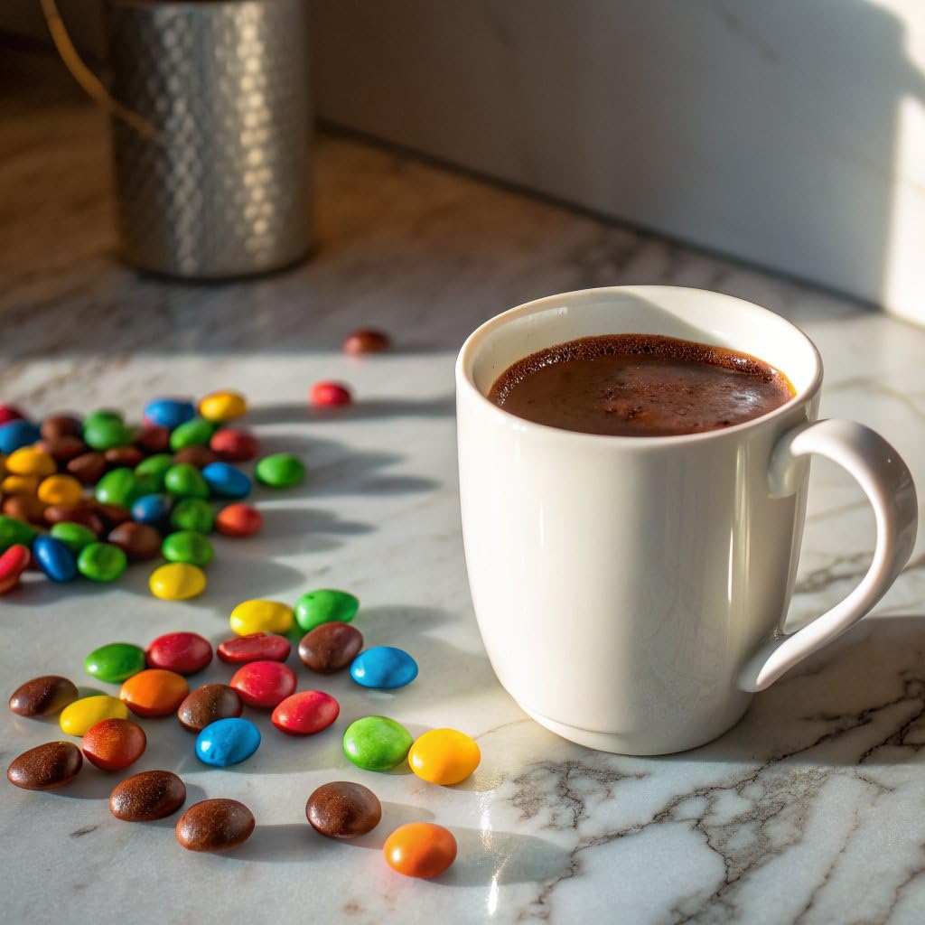 Ground Coffee, Medium Roast, Milk Chocolate M&M Flavored 10oz Bag