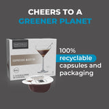 Bartesian Espresso Martini Cocktail Mixer Capsules for Cocktail Machine - Home Bar Mixology Cocktails Mix Pod Capsule Set To Use With the Cocktail