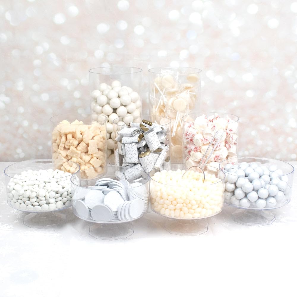 White Deluxe Bulk Candy Buffet Kit - Containers Not Included (11.8 lbs)