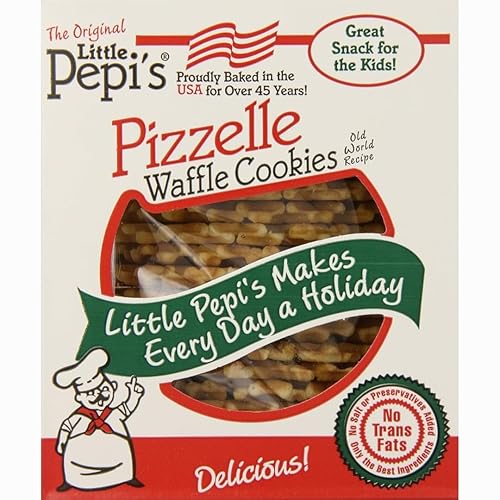 Little Pepi's Pizzelles, Lemon, Natural and Artificial Flavors , 7 Ounce
