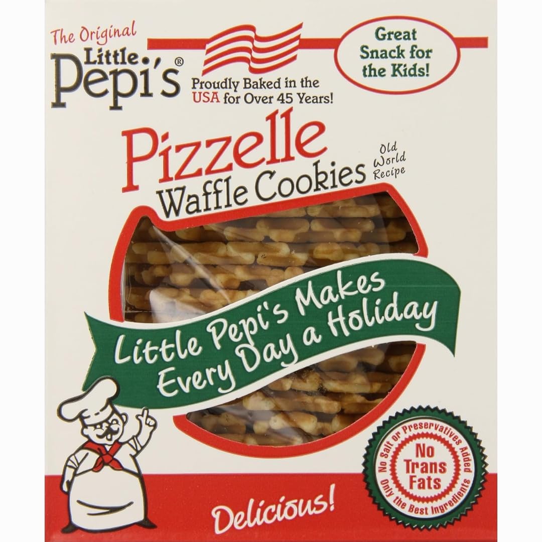 Little Pepi's Pizzelles, Lemon, Natural and Artificial Flavors , 7 Ounce