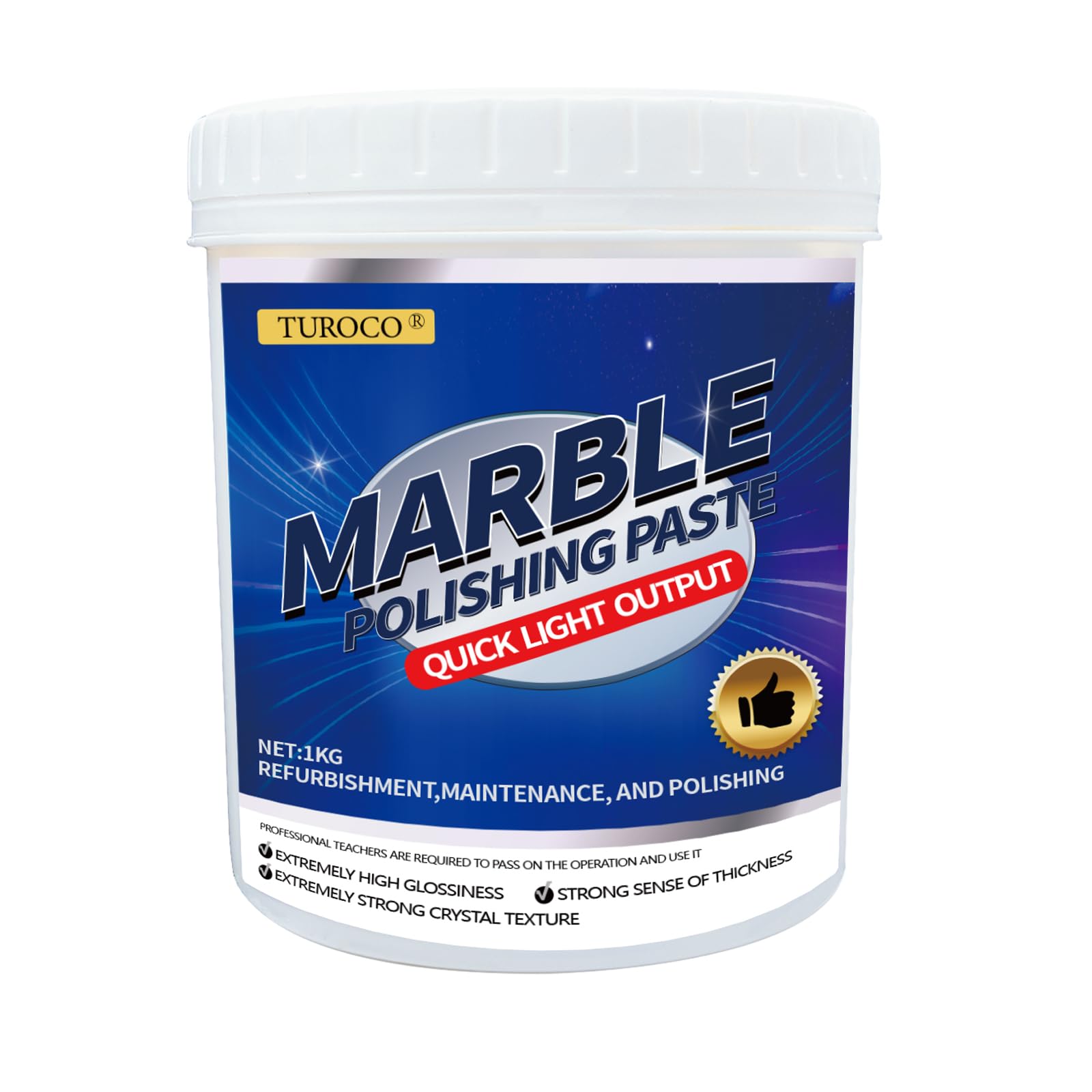 Marble Polishing Paste, Polishing Compound - Quartz Cleaner Countertop, Granite Cleaner & Marble Sealer and Protector-Multi-Surface Stone Care