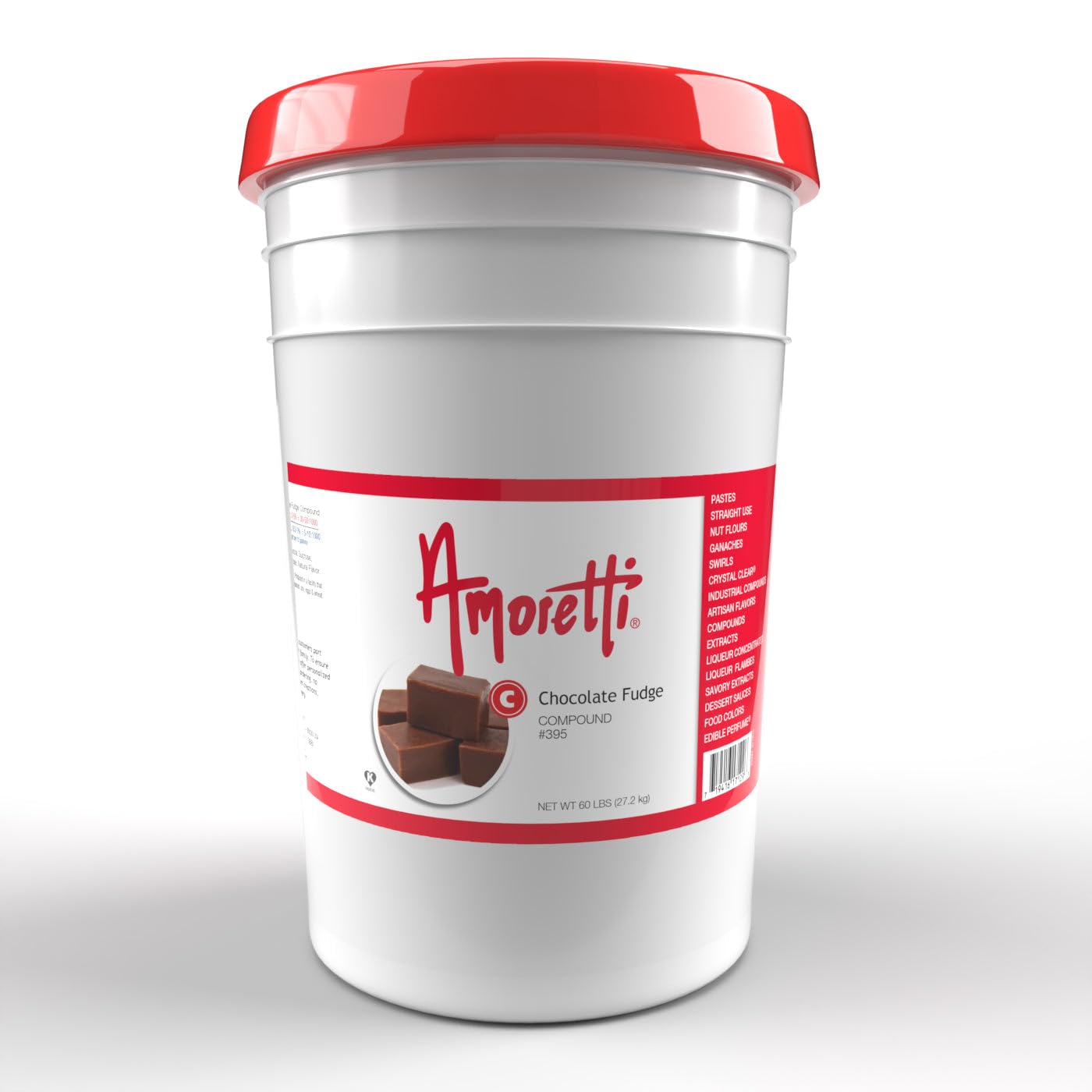 Amoretti - Chocolate Fudge Compound 8 oz - Natural Flavors, Shelf Stable Even After Opening, Certified Kosher, TTB Approved, Perfect for Baking