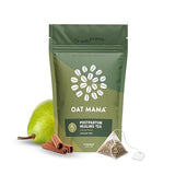 OAT MAMA Flavored Microplastics-Free Postpartum Recovery Tea - Spiced Pear Flavor - Calming & Healing Tea for Hormone Balance - Nourishing Organic