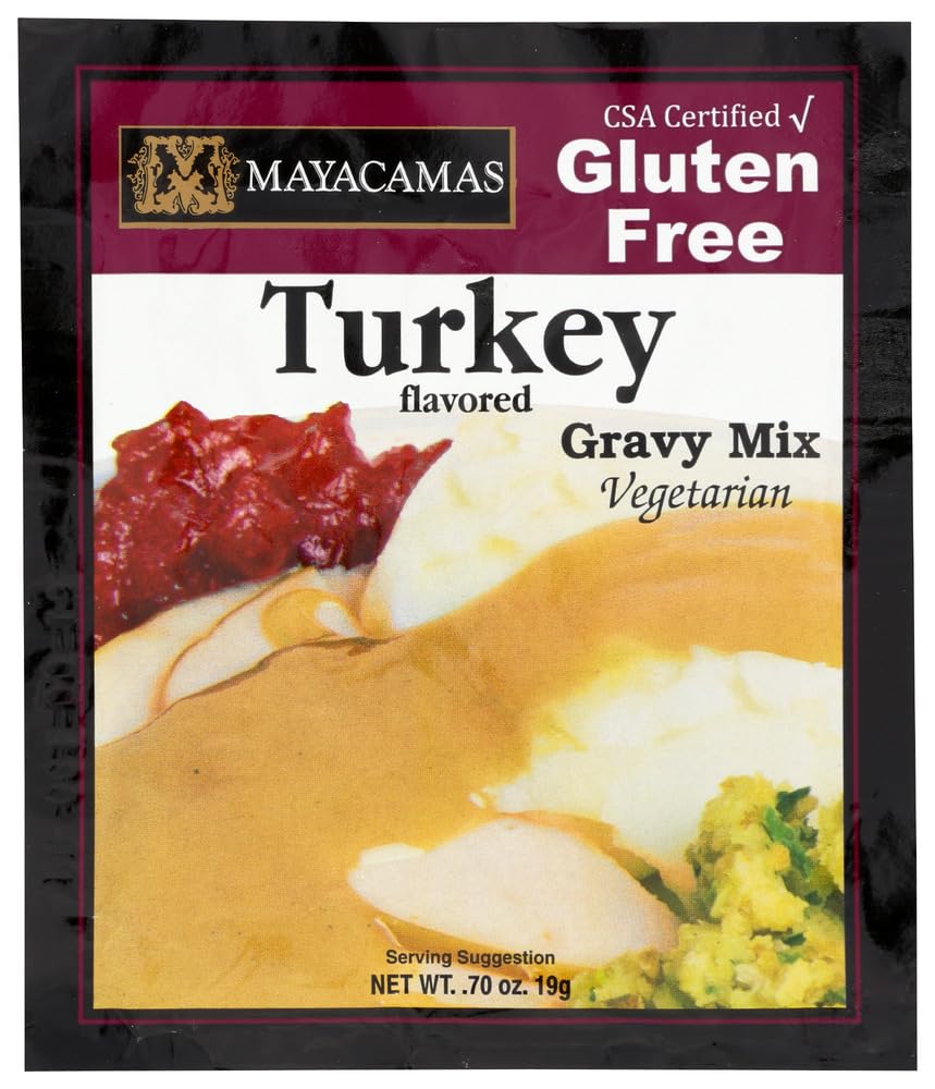 Mayacamas Gluten Free & Vegetarian Turkey Gravy (Pack of 4) .70 oz Packets