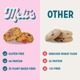 Meli’s Mini Cookies Variety Pack - Original Monster, Chocolate Chip & Oatey Raisin - Gluten Free Snacks, Plant Based Gourmet Cookies w/Candy Chocolate