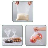 JOIKIT 2 Rolls 1000 Count 10 x 14 Inch Plastic Produce Bags on a Roll, Clear Food Storage Bag for Vegetable, Fruit, Kitchen Waste
