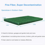24 PCS Scouring Pad-Reusable Household Green Dish Scrubber, Premium Multipurpose Heavy Duty Scrub Pads with Anti Grease for Dishes, Kitchen Scrubbers