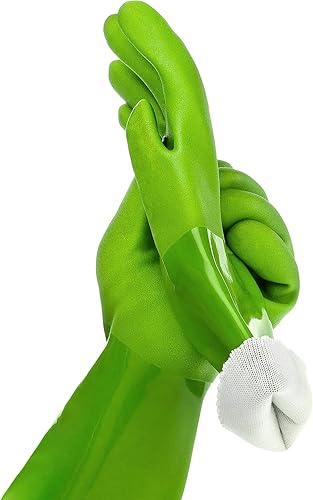 Star Kitchen & Home Wonder Gloves Ultimate Gardening and Household Cleaning Gloves - Green (Medium)