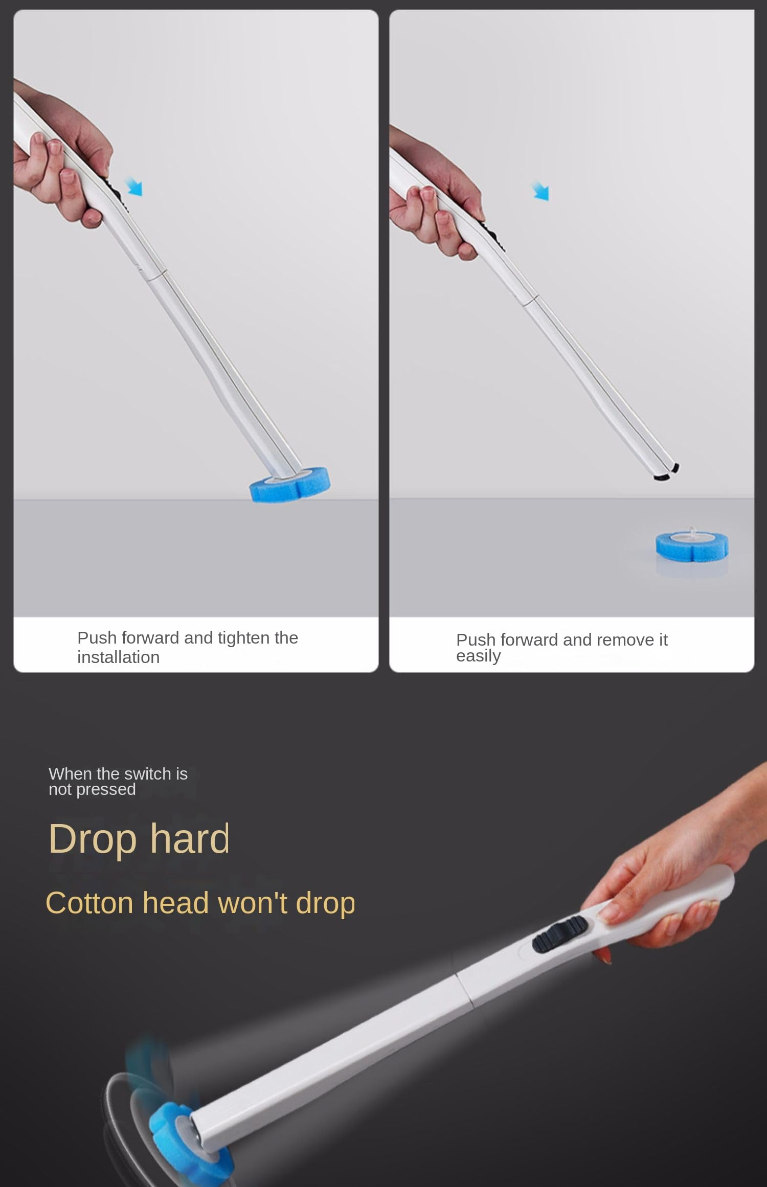 Disposable Toilet Brush with 24PCS Cleaner Refills, Bathroom Bowl Wand Holder Set for Sink Bathtub Wash Basin Mop Pool (Toilet Cleaning Kit)