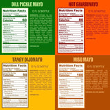 Ayoh Foods, Mayo Gone Wild, Made by Molly Baz - Easy to Squeeze, Perfect for; Sandwiches, Burgers, Fries, Nuggets, Wraps & Dips (4 Pack, Flavors Pack)