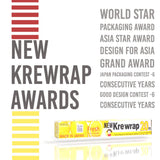 KUREHA Krewrap Plastic Cling Wrap, Pack of 3, 65 sq ft. Per Roll, Clear