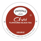 Twinings of London Chai Tea K Cup Pods for Keurig, Caffeinated Sweet and Savory Spice Black Tea Blend, Cinnamon, Cardamom, Cloves, and Ginger, 12 K