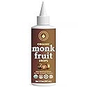 Organic Monk Fruit Liquid Sweetener Drops, 100% Pure Extract, Zero Sugar & No Erythritol, Original Flavor Liquid Monk Fruit for Coffee, Tea, Drinks