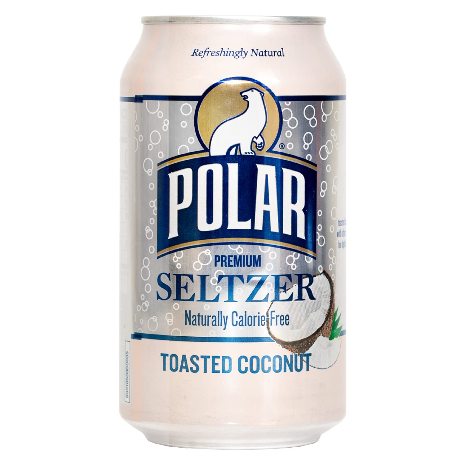 Polar Seltzer Water, Toasted Coconut, 12 fl oz cans, 12 pack - By LastFuel.