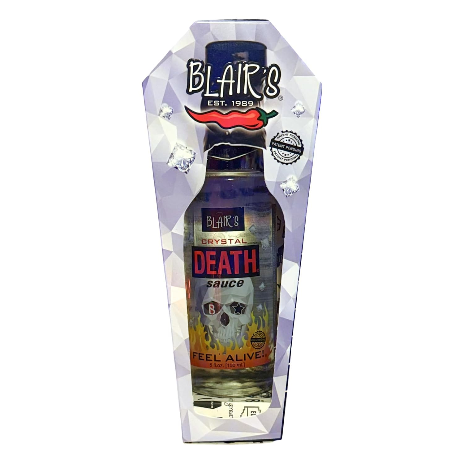 Blair's Crystal Death Sauce 5oz - New, Limited Edition - Guinness Book World Records Hot Sauce 16 million Crystals - BEWARE, Extremely Hot, One