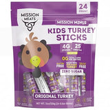 Mission Meats Kids Turkey Sticks, 100% Free Range, Healthy Snacks for Kids, Zero Sugar, 9g Protein per Serving, Gluten & Nut Free, Individually