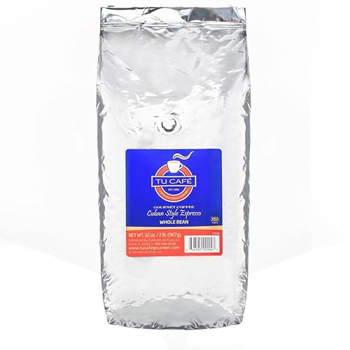 Tu Café Gourmet Whole Bean, Espresso Coffee, Gold 2lbs