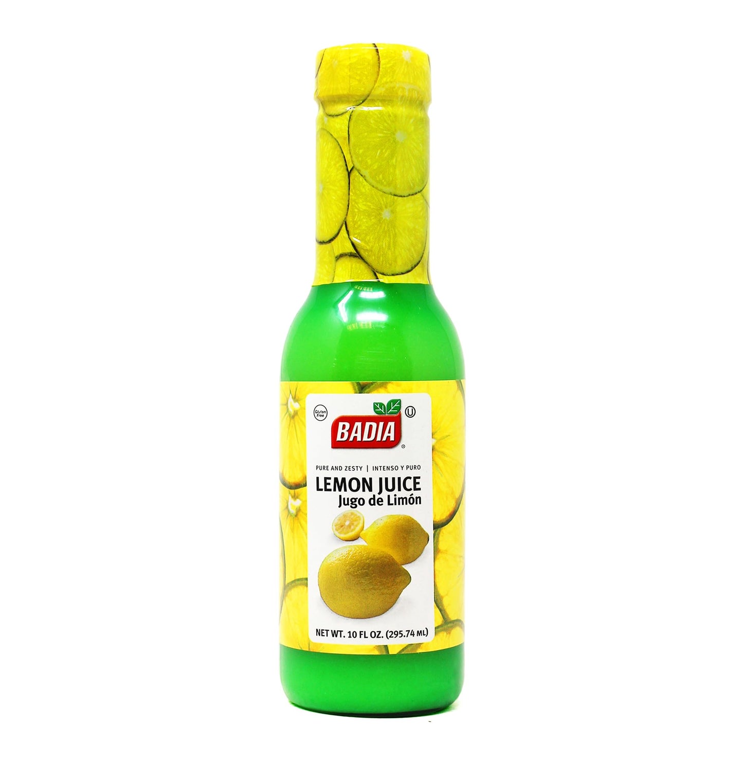 Badia Lemon Juice, 10 fl oz - Fresh Citrus Flavor from Real Lemons for Cooking, Baking, Cocktails, Dressings & Marinades