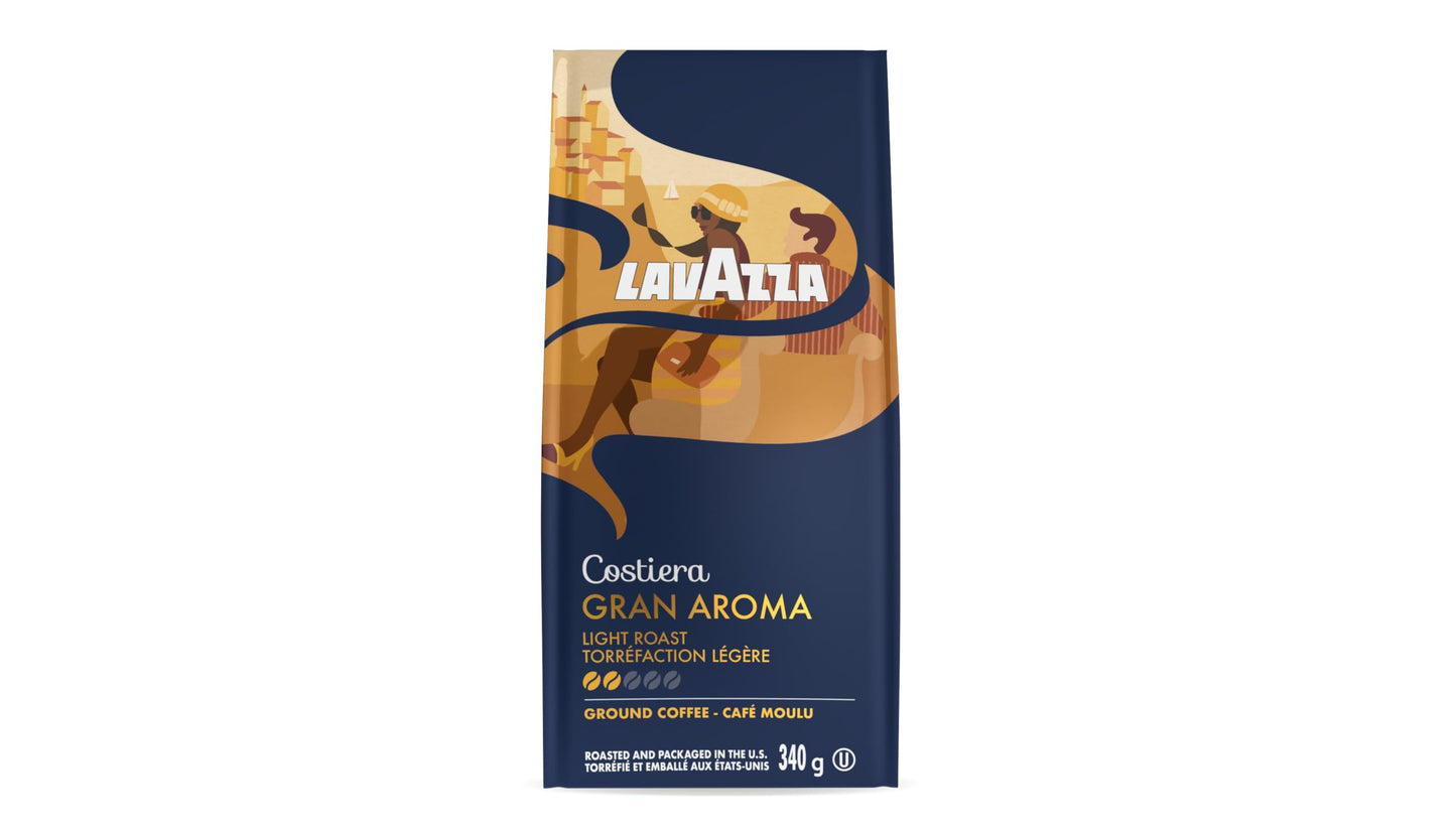 Lavazza Gran Aroma Ground Coffee, 12 oz
