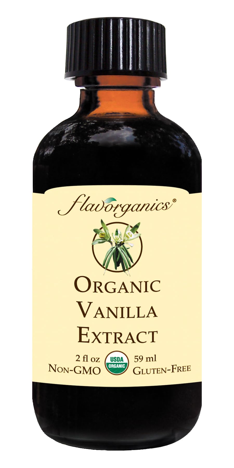 Flavorganics Organic Vanilla Extract, 2 ounce
