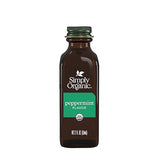 Simply Organic Peppermint Flavor, Certified Organic, 2 Fl Oz