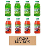 LUV BOX- variety Everfresh Juice 16 oz. pack of 8, Everfresh Lime, Everfresh Peach Plum Pear. by evaxo