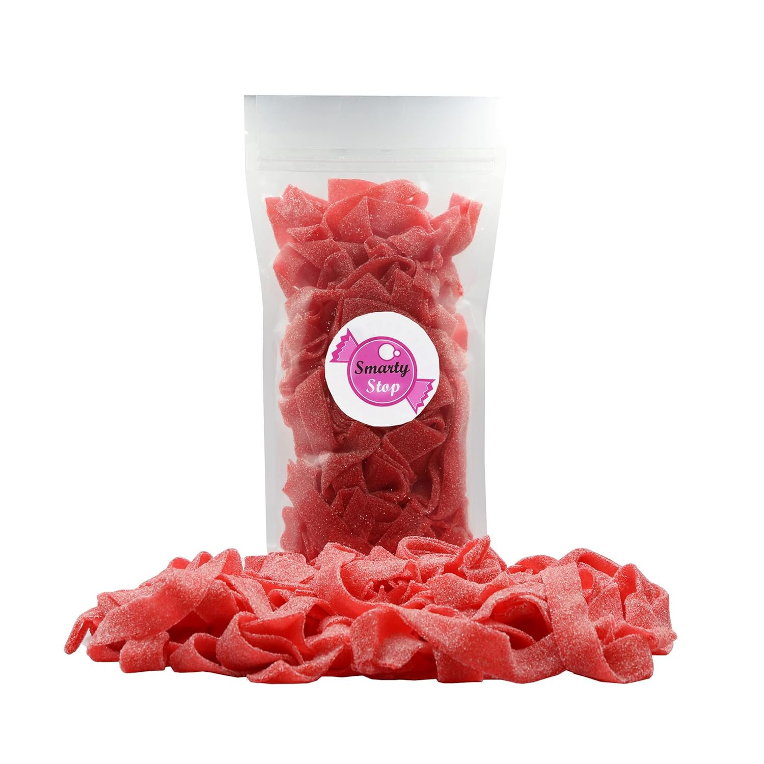 Smarty Stop Every Sour Belts Flavor Gummy Candy 1 Pound (Strawberry)