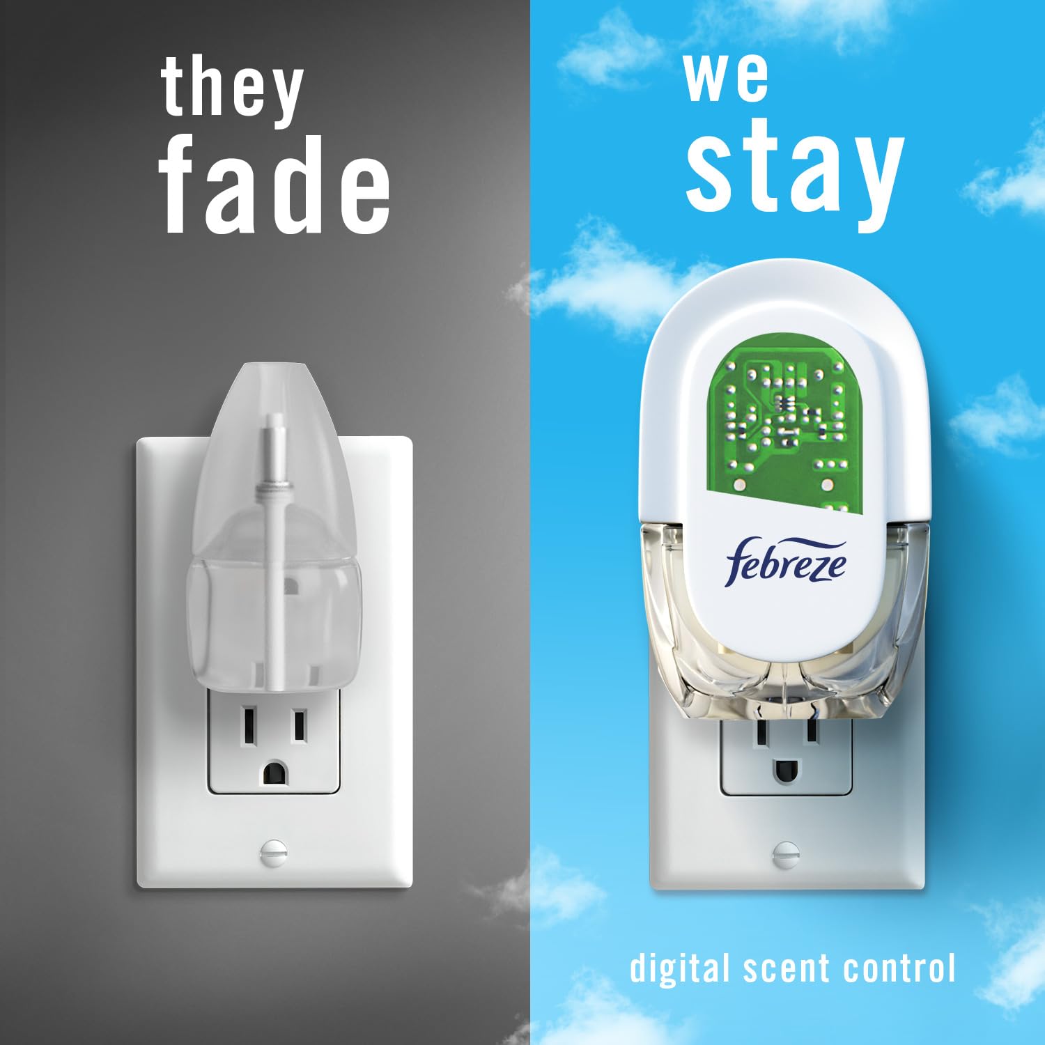 Febreze Plug In Air Freshener, Odor-Fighting Scented Oil Refill, Tropical Blend Scent, 2 Refill