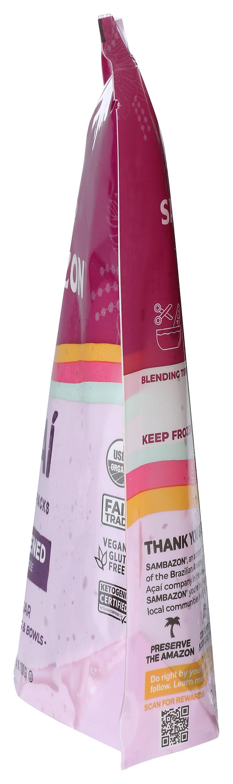 Sambazon Organic Unsweetened Acai Superfruit Packs, 14.1 OZ