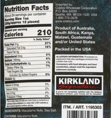 Kirkland Signature Dry Roasted Macadamia Nuts, 1.5 lbs. Item 1195303. Bundle with MORALZA Silicone Collapsible Cup 200ml - 2 Items