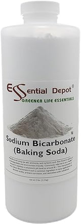 BAKING SODA - SODIUM BICARBONATE - 3 lbs - Minimum 99% Bicarbonate (NaHCO3) - Food Grade - Safety Sealed HDPE Container with Resealable Cap