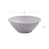 ECO PRODUCTS Compostable 32oz Molded Fiber Wide Bowls, Case of 400, Vanguard WorldView, Disposable, White, No PFAS, Lid Available, Tree-free