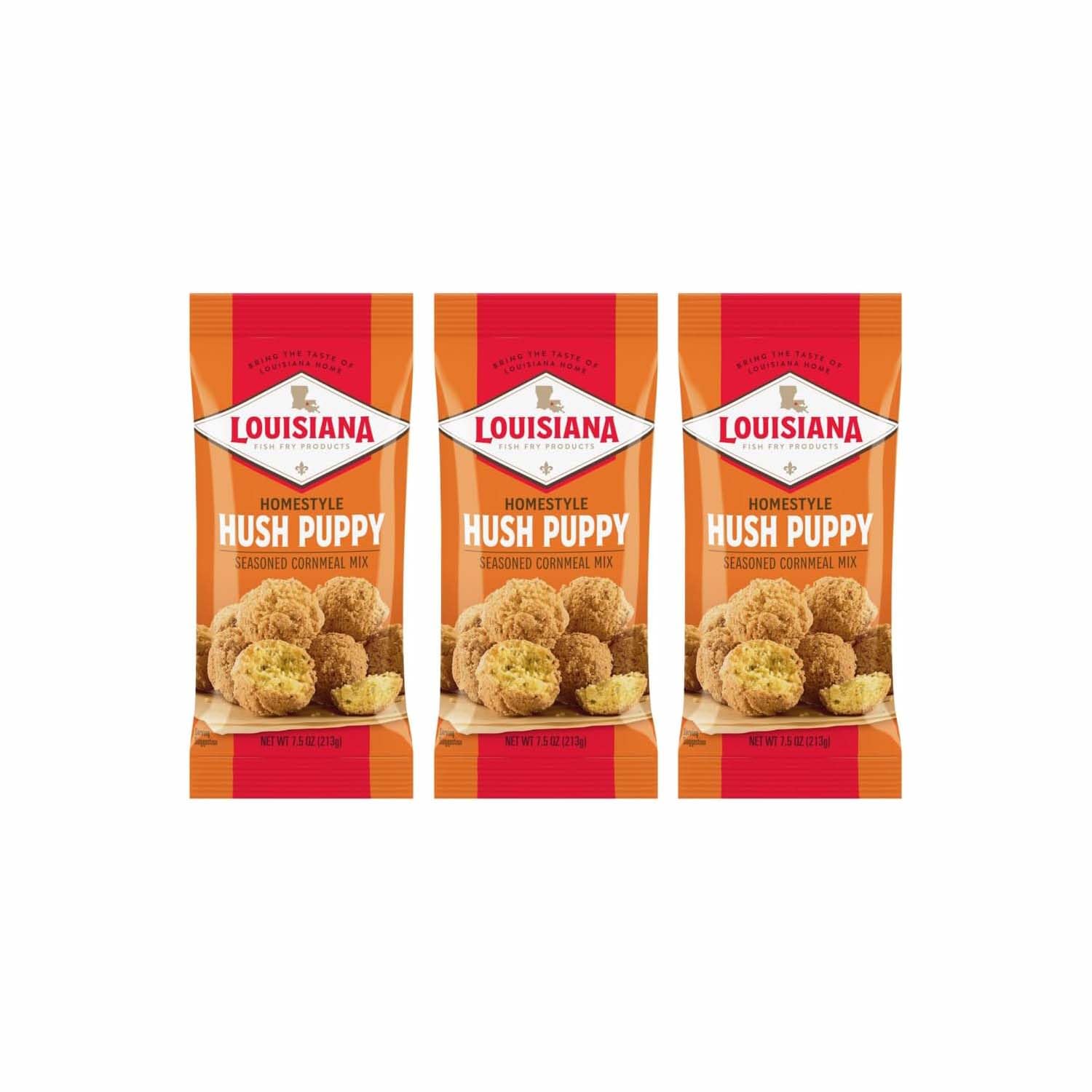 Louisiana Fish Fry Products - Hushpuppy Mix, 7.5 oz (Pack of 3)