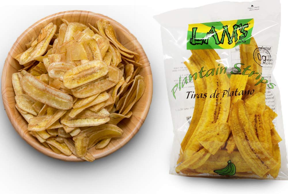 (pack of 06) Lam's Plantain Strips || Tiras de Platano || 2.5oz || 71g || Vegetable Snacks || Healthy & Fresh Snacks || Gluten-free || Banana Chips ||