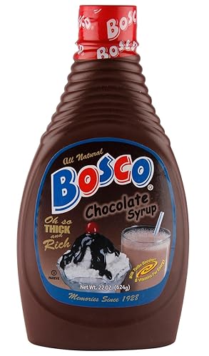 The Original Bosco Chocolate Syrup - 22 oz Squeeze Bottle all nature - 3 pack