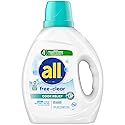 all Liquid Laundry Detergent, Free Clear, Odor Relief, 73 Fluid Ounces, 49 Loads