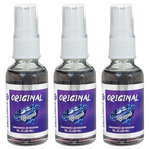 Blunt Black Concentrated Air Freshener Spray 1 oz. Glass Bottle - Original Scent 3-Pack