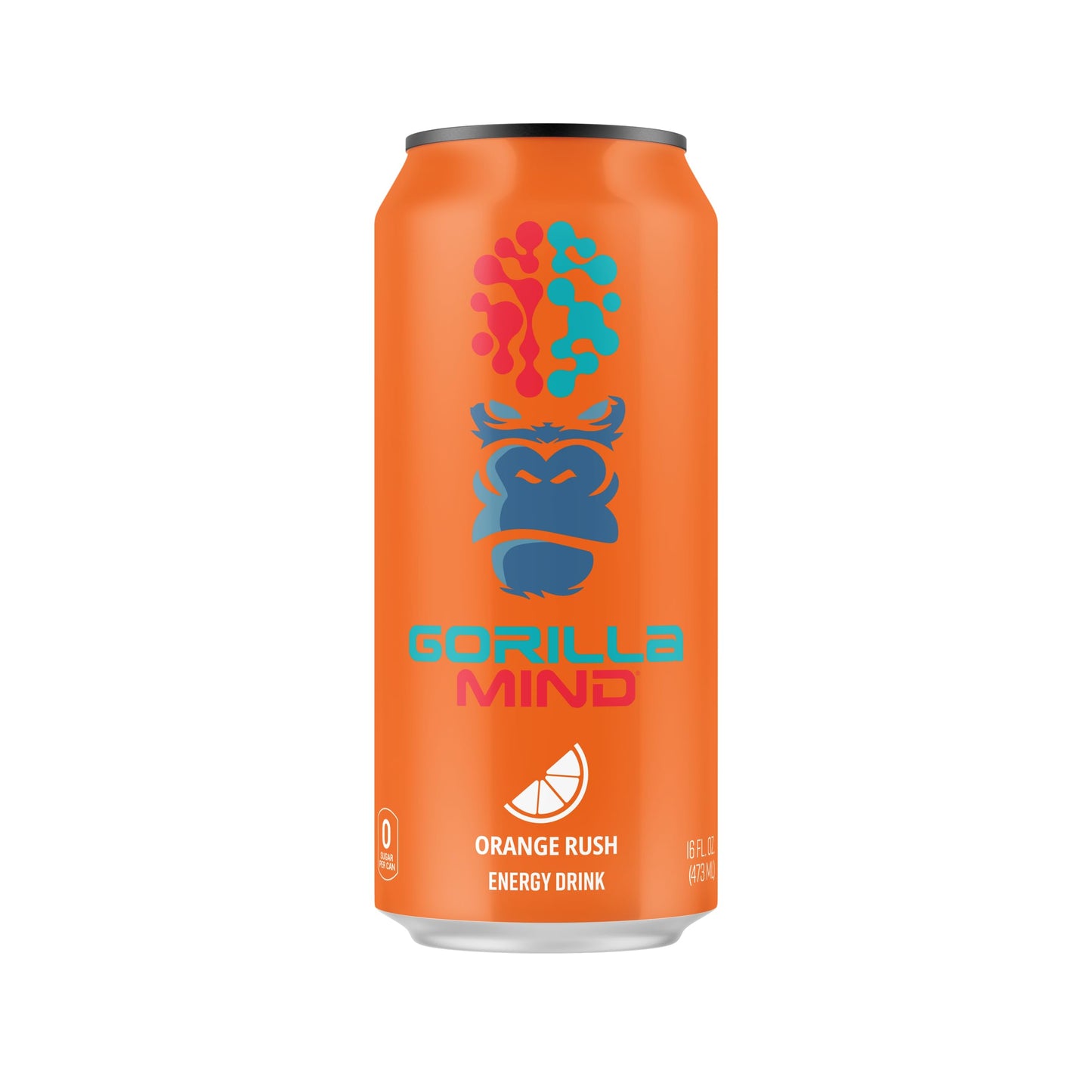 Gorilla Mind Energy Drink | Unmatched Energy · Amplified Focus | N-Acetyl-L-Tyrosine, Alpha-GPC, 200mg Caffeine, Uridine, Saffron | 0 Sugar Or