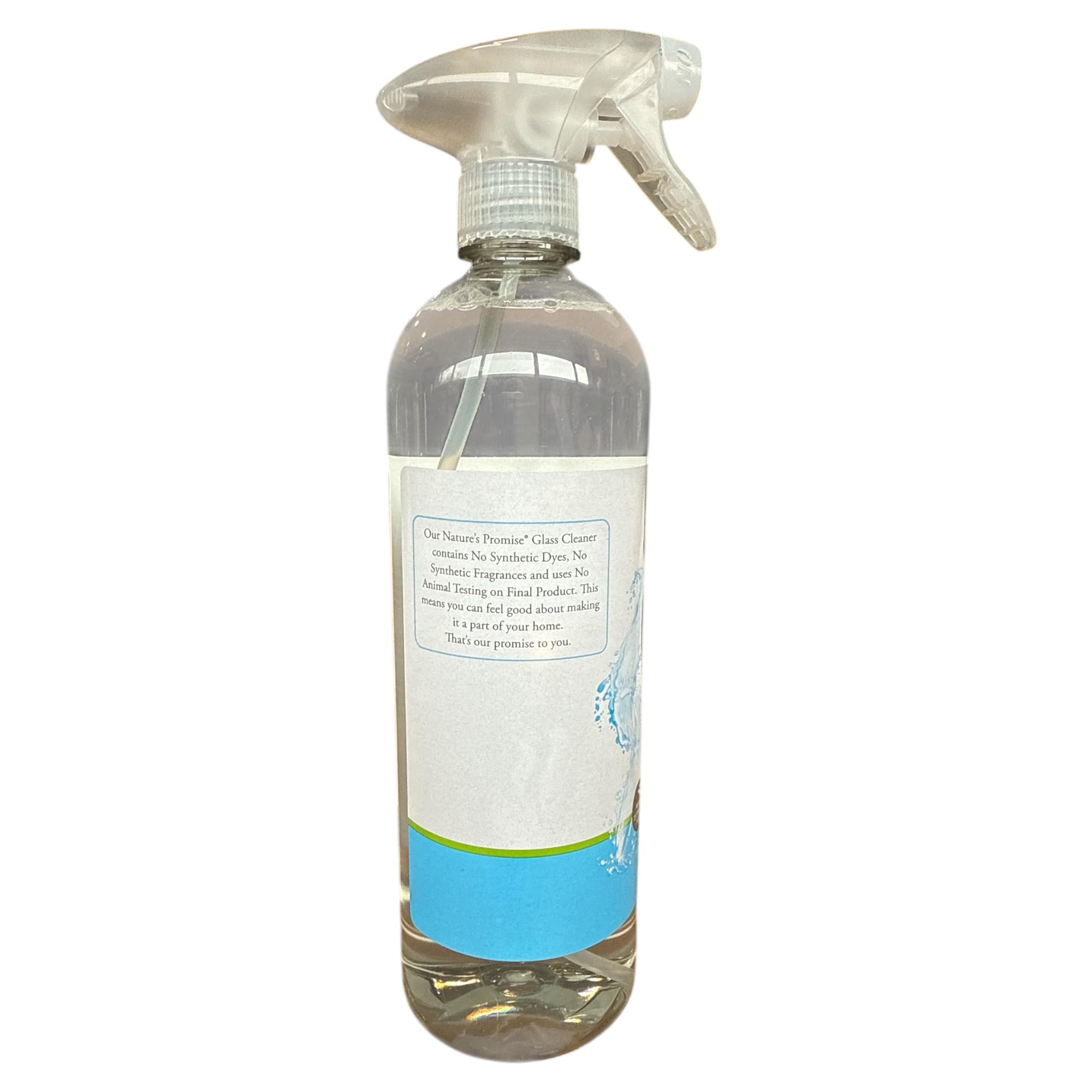 Nature's Promise Plant Based Glass Cleaner 25 fl oz, Streak-Free Shine with Trigger Sprayer