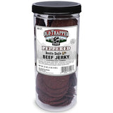 Old Trapper Double Eagle Beef Jerky, Peppered Flavor, 21oz. 80-Piece Jar, Natural Wood Smoked Meat Snacks, 10 Grams of Protein and 80 Calories per