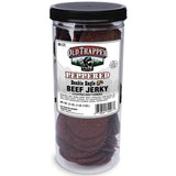Old Trapper Double Eagle Beef Jerky, Peppered Flavor, 21oz. 80-Piece Jar, Natural Wood Smoked Meat Snacks, 10 Grams of Protein and 80 Calories per