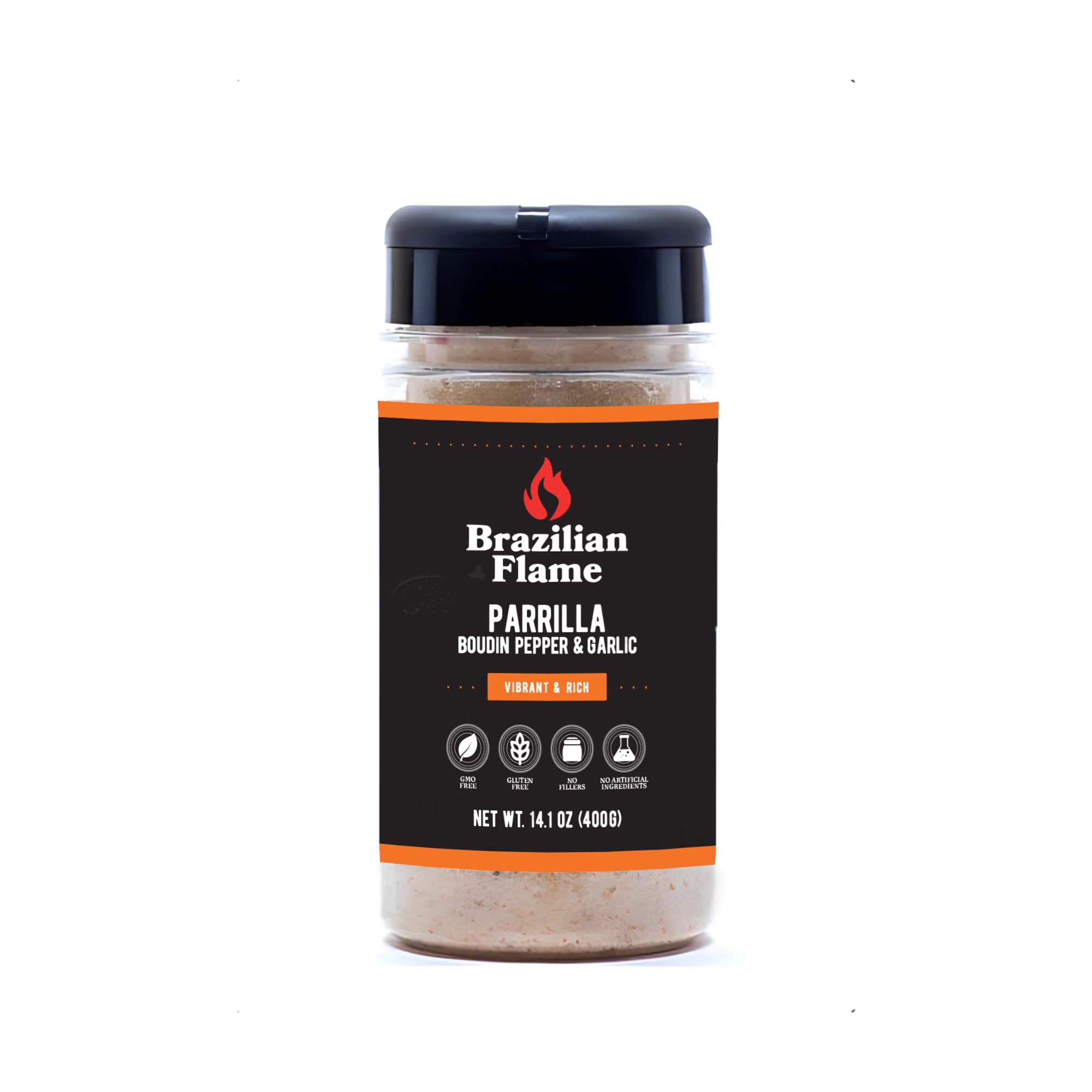 Brazilian Flame Parrilla Seasoning - Brazilian Flame Set - Sea Salt - Sea Salt & Pepper - Sea Salt & Fine Herbs - Boudin Pepper & Garlic - Chimichurri
