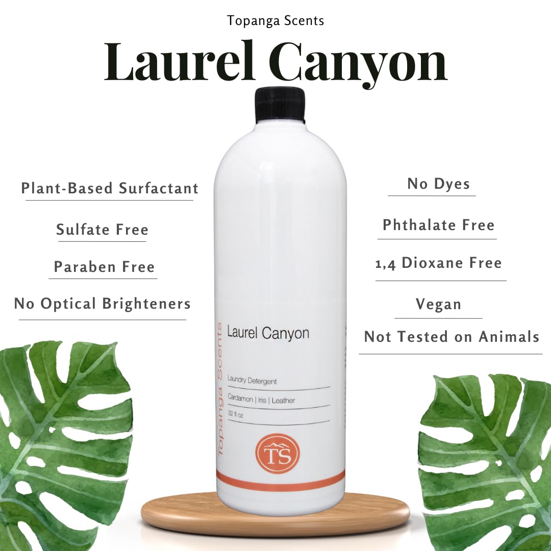 Topanga Scents Laurel Canyon Laundry Detergent, Plant-Based, 32 fl oz
