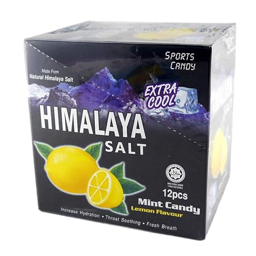 10 Box Big Foot Natural Himalaya Salt Mint Candy - Lemon Flavour ( Total 120 Pcs )