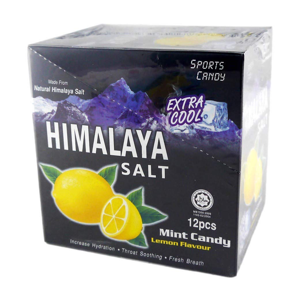 20 Box Big Foot Natural Himalaya Salt Mint Candy - Lemon Flavour ( Total 240 Pcs )