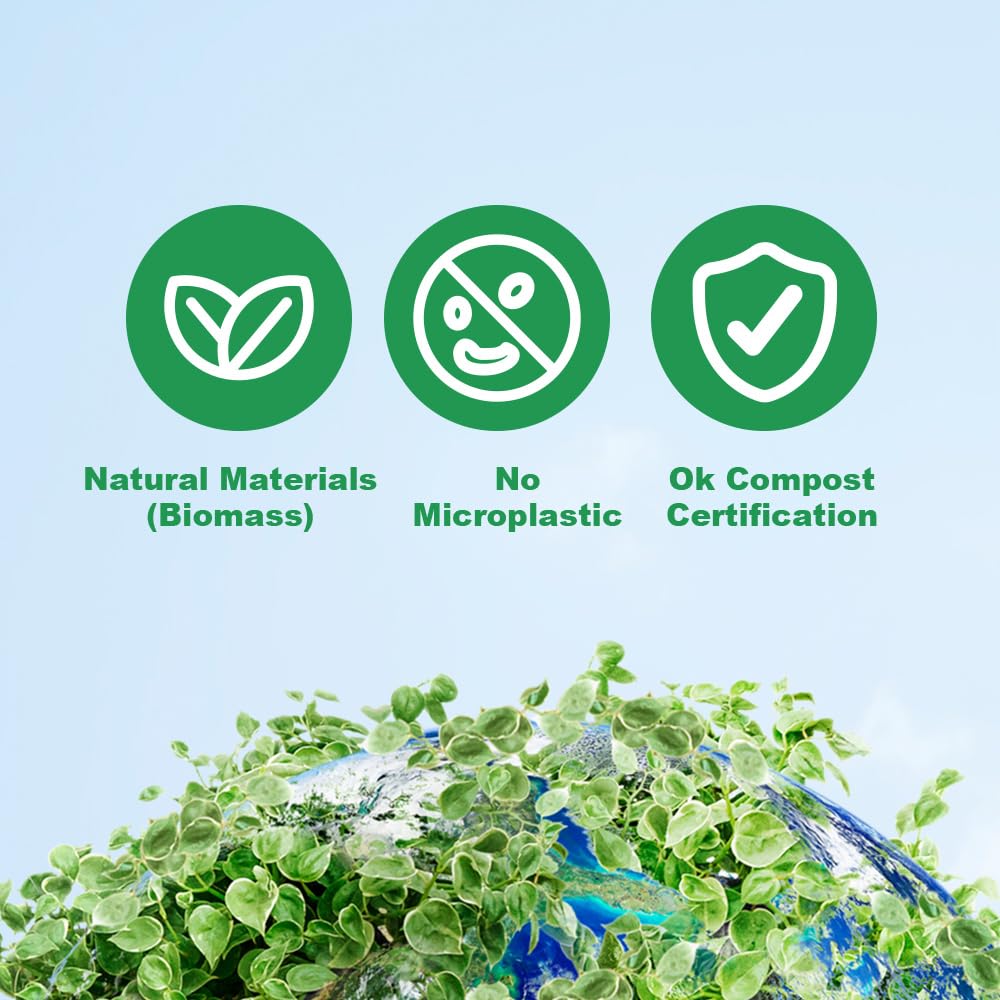 GreenHabit Disposable Scourer - Biomass (PLA100%) No Micro Plastic